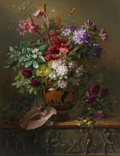 Still,Life,With,Flowers,In,A,Greek,Vase:,Allegory,Of